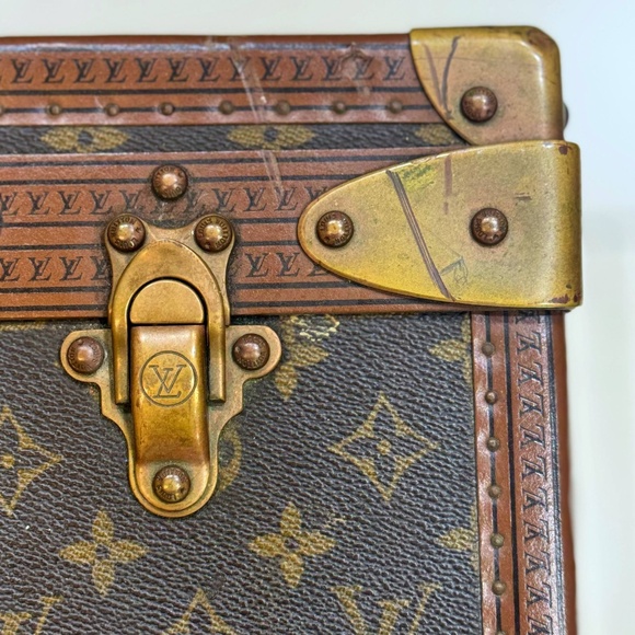Authentic Vintage Louis Vuitton Monogram Hard Travel Case Trunk Alzer 80 & certi - Picture 4 of 16